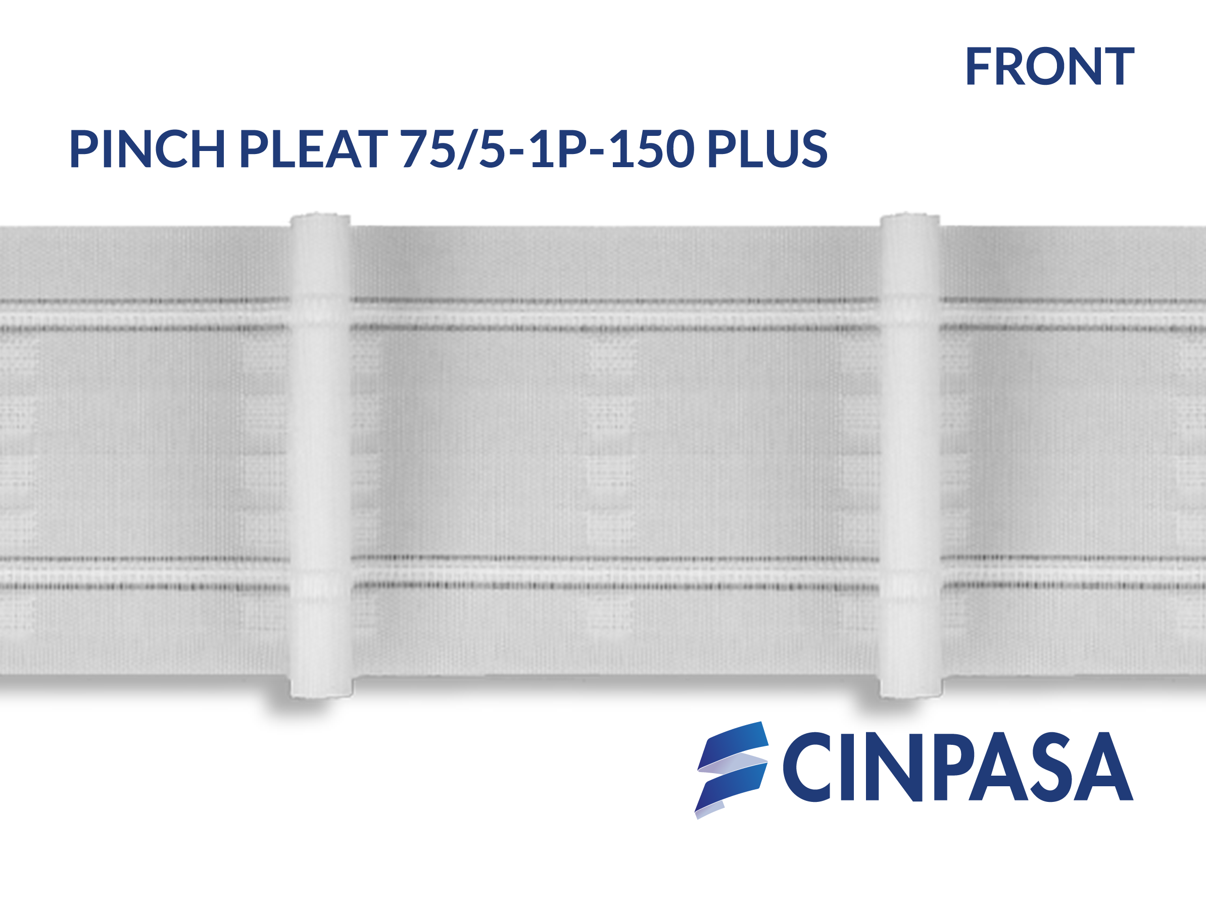  Cinta fruncidora Pinch Pleat 1 pliegue 